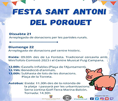en honor de Sant Antoni del Porquet